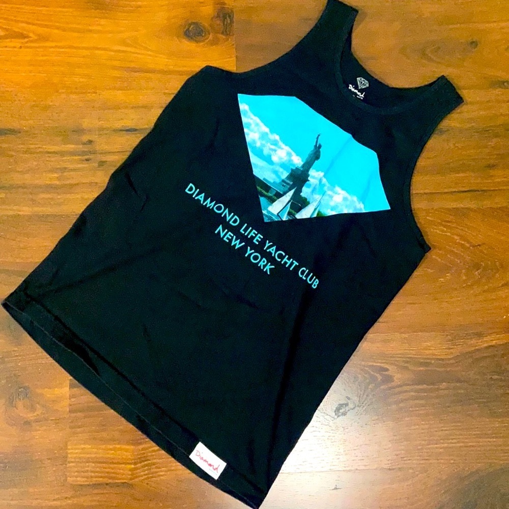 Diamond Supply Co. Muscle shirt Tank Top NEW YORK STATUE OF LIBERTY YACHT CLUB